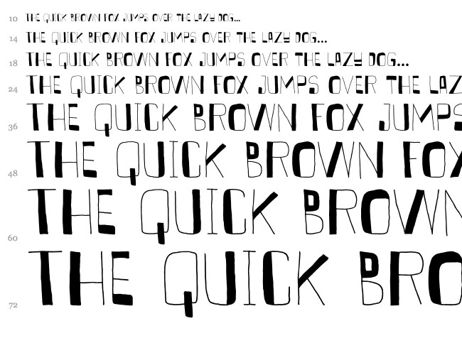 DK Kurkuma font waterfall